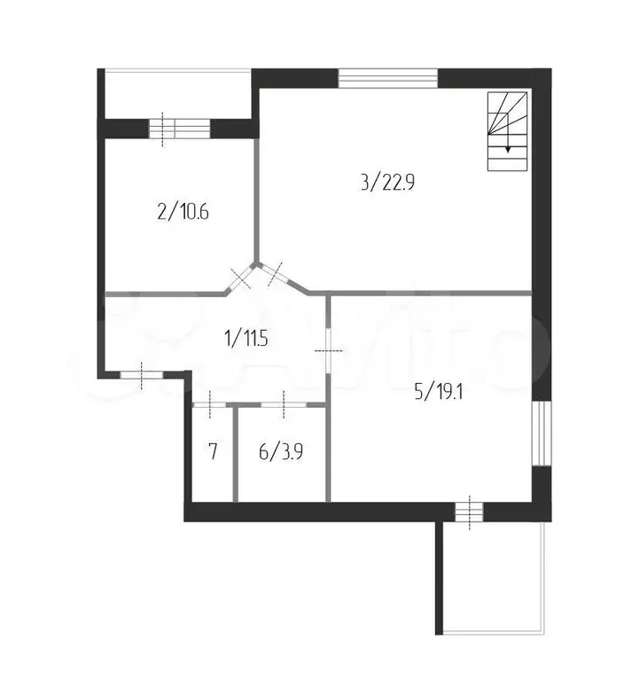 4-к. квартира, 120,7 м, 3/4 эт. - Фото 0
