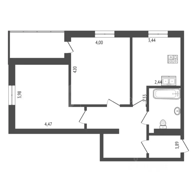 2-к кв. Тюменская область, Тюмень Советская ул., 65к1 (66.0 м) - Фото 0