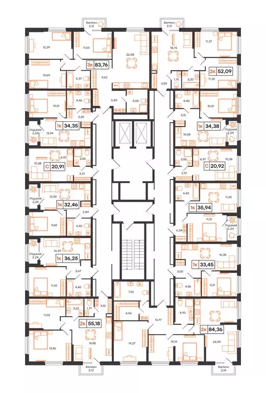 Квартира-студия: Тюмень, Полевая улица, 117к13 (20.91 м) - Фото 2