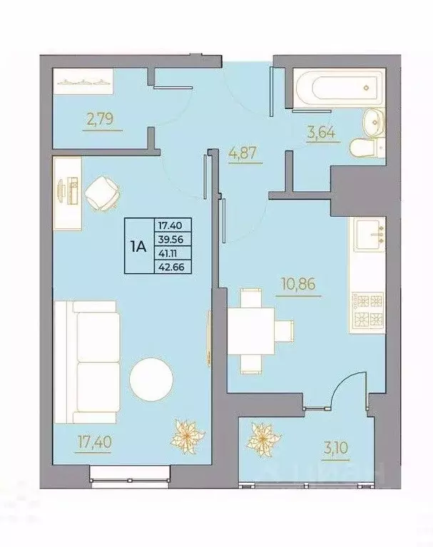 1-к кв. Ростовская область, Ростов-на-Дону Новый Горизонт жилой ... - Фото 1
