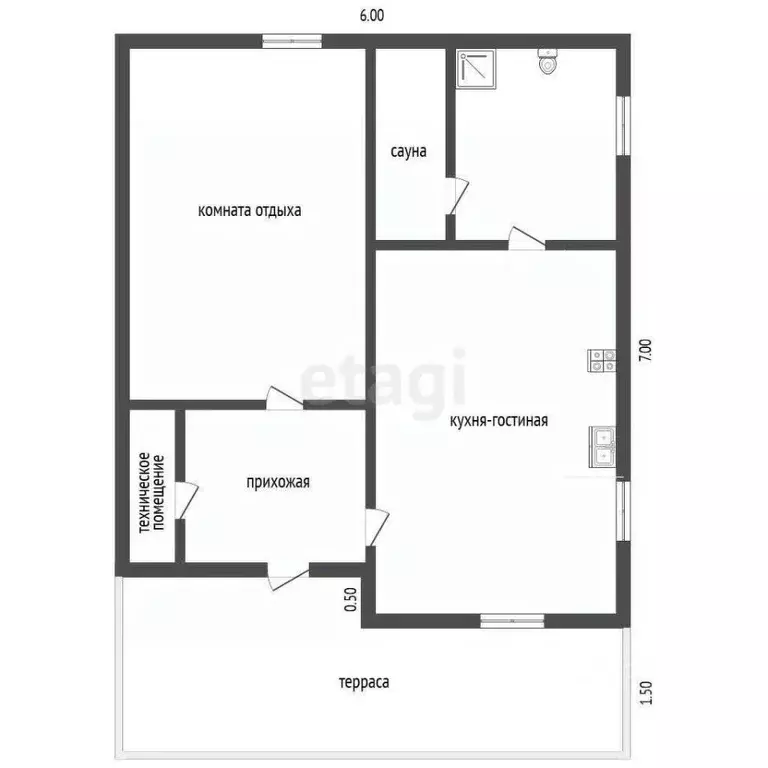 Дом в Тюменская область, Тюмень Вертолет СНТ, ул. Вишневая (42 м) - Фото 2