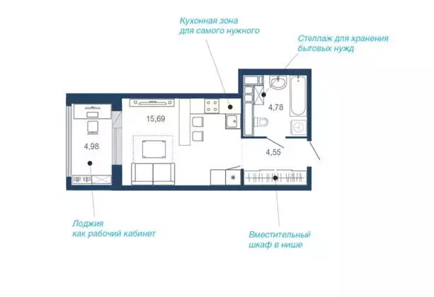 Продаётся квартира-студия, 30 м - Фото 0