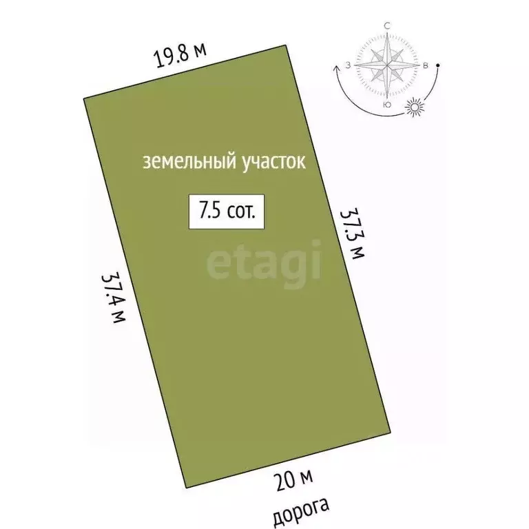 Участок в Тюменская область, Тюменский муниципальный округ, д. Елань, ... - Фото 2