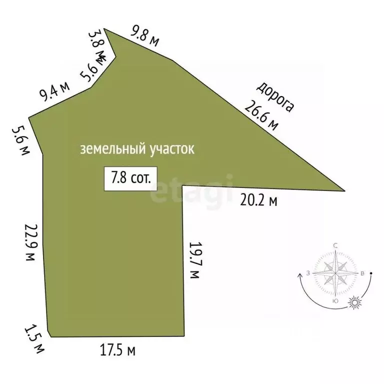 Участок в Тюменская область, Тюмень ул. Чехова (7.79 сот.) - Фото 2