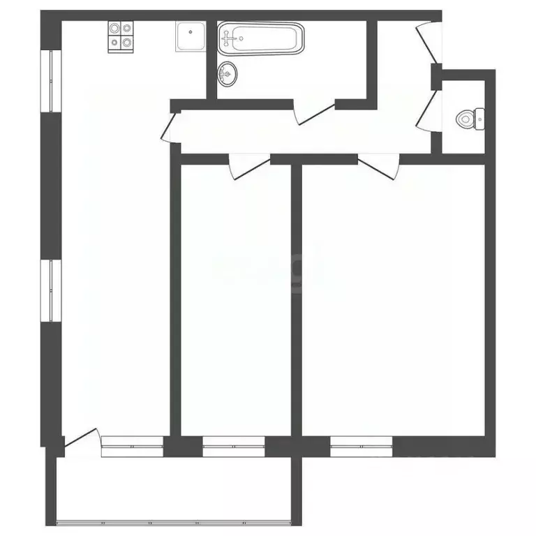 2-к кв. Тульская область, Тула Первомайская ул., 32А (74.5 м) - Фото 2