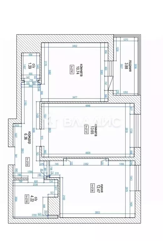 2-к кв. Санкт-Петербург ул. Русановская, 24 (49.0 м) - Фото 2