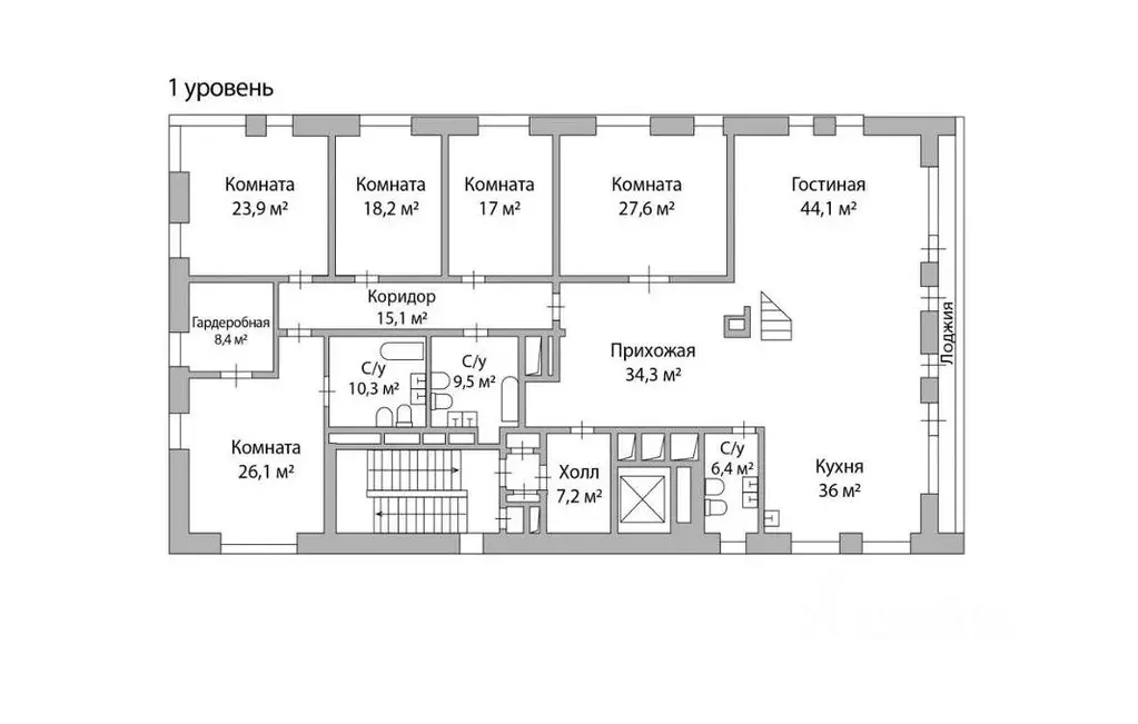 5-к кв. Москва Бутиковский пер., 3 (430.0 м) - Фото 1