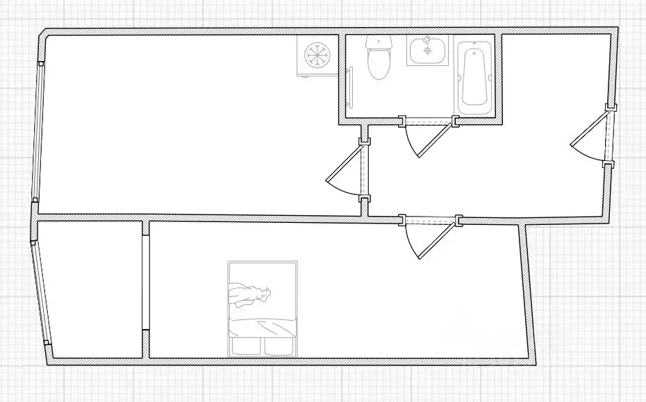 1-к кв. Краснодарский край, Геленджик Курзальная ул., 9 (46.1 м) - Фото 2