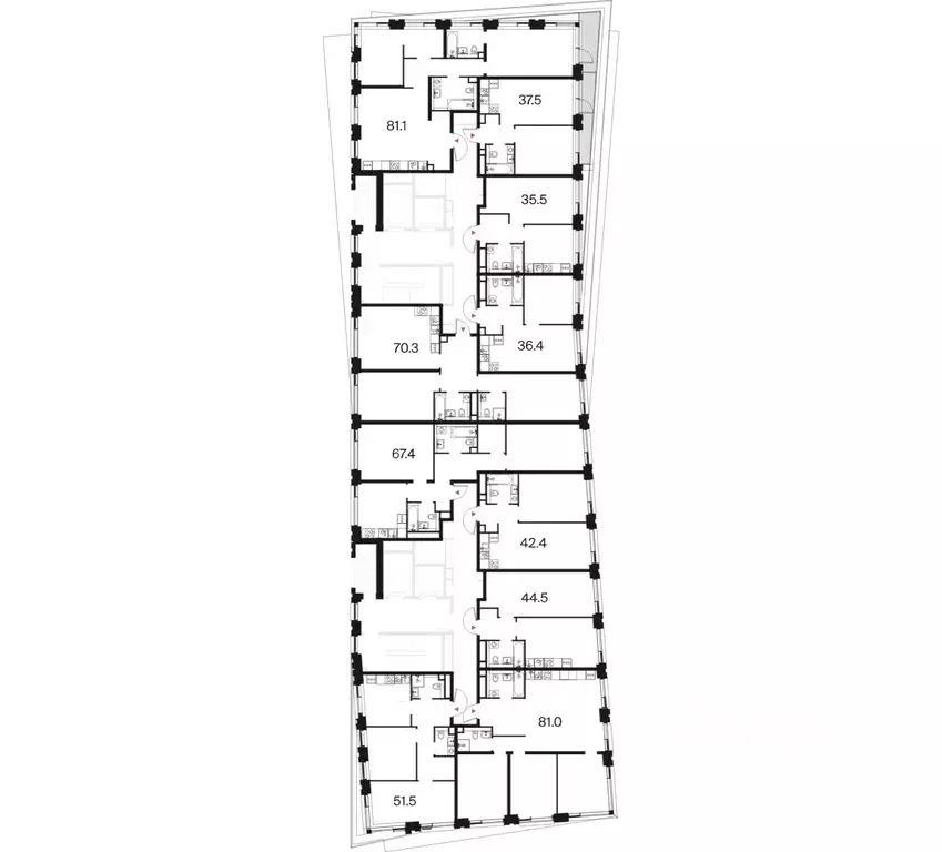 2-к кв. Москва ул. Маршала Бирюзова (70.3 м) - Фото 1