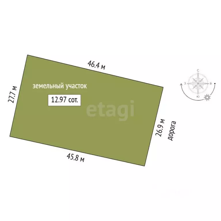 Участок в Тюменская область, Нижнетавдинский район, с. Тюнево ул. ... - Фото 1