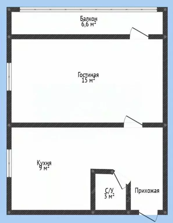 1-к кв. Дагестан, Махачкала ул. Учительская, 9к1 (35.0 м) - Фото 2