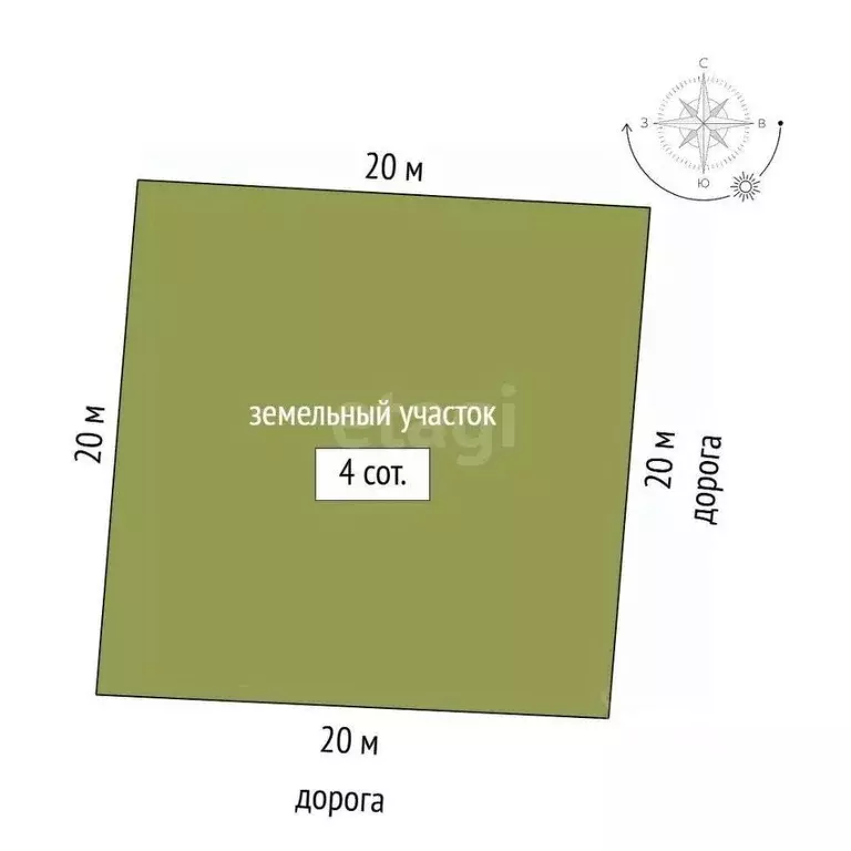 Участок в Мордовия, Саранск Натуралист СНТ,  (4.0 сот.) - Фото 0