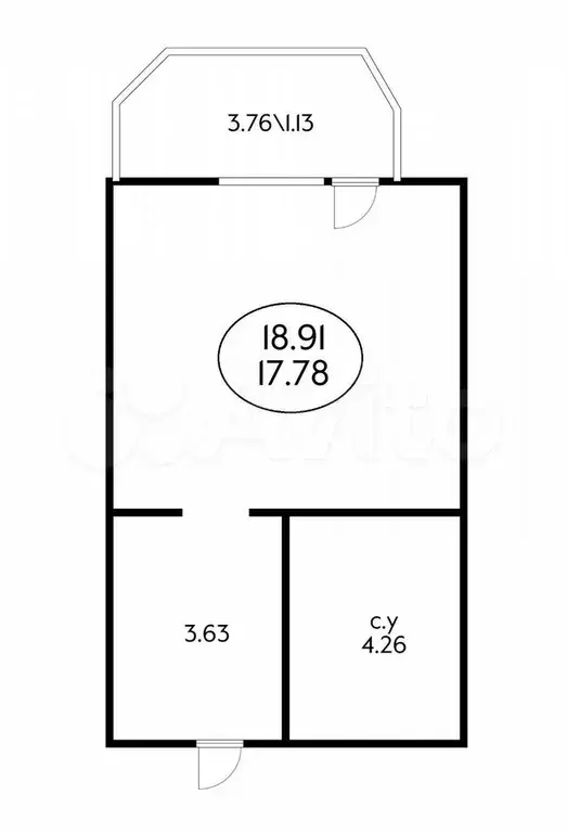 Квартира-студия, 18 м, 10/18 эт. - Фото 0