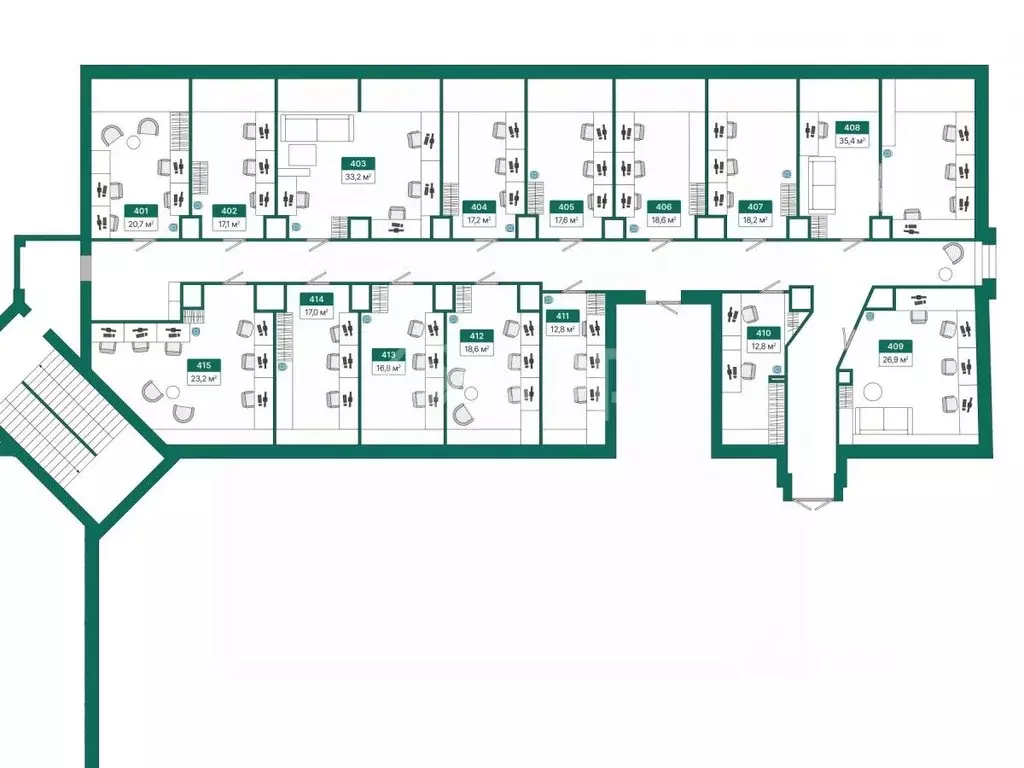 Офис в Краснодарский край, Краснодар Центральный мкр, ул. ... - Фото 2