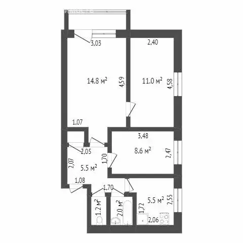 3-комнатная квартира: Ишим, улица Республики, 76А (55.4 м) - Фото 0