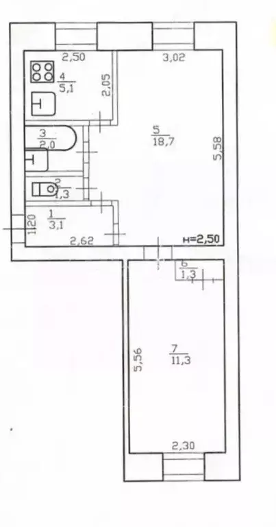 2-к кв. Хабаровский край, Солнечный рп ул. Строителей, 29 (42.8 м) - Фото 2