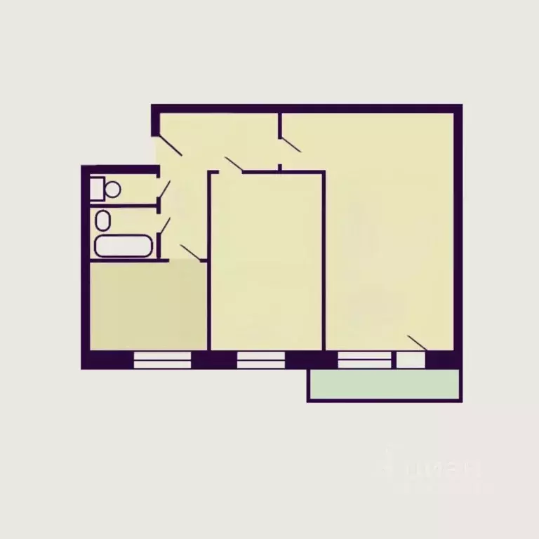 2-к кв. Москва ул. Бестужевых, 27А (45.7 м) - Фото 2