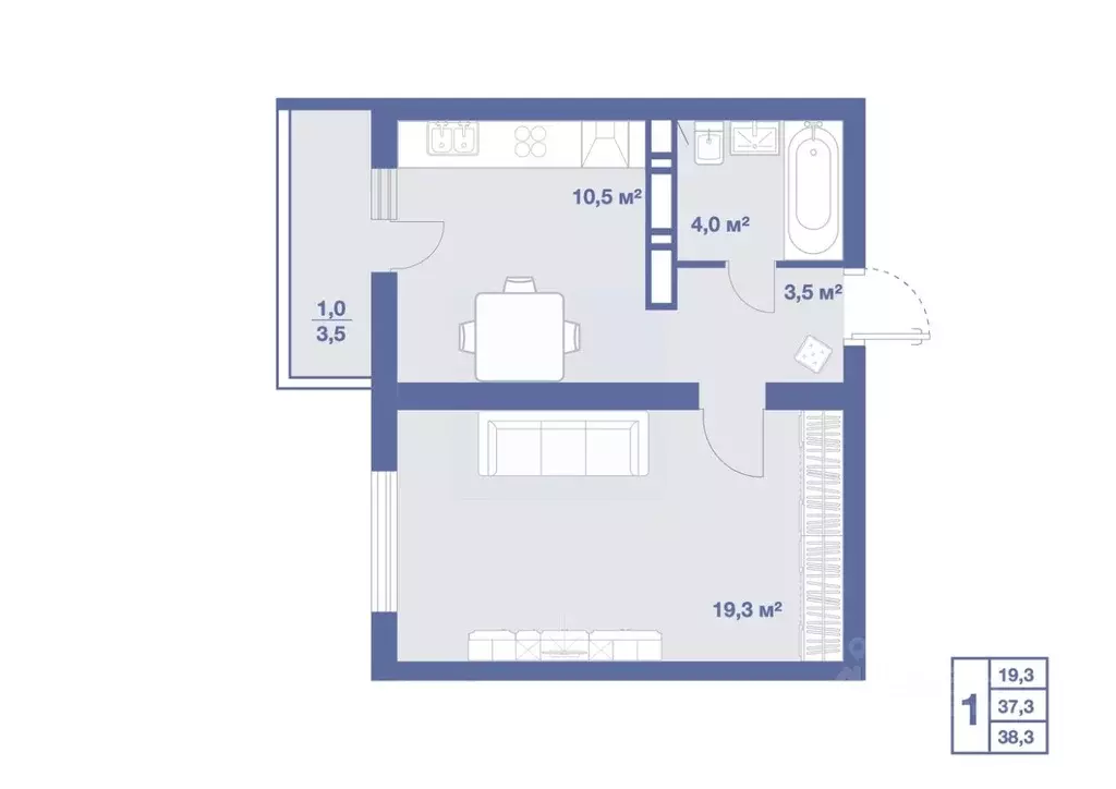 1-к кв. Воронежская область, Рамонский район, с. Ямное ул. Генерала ... - Фото 1