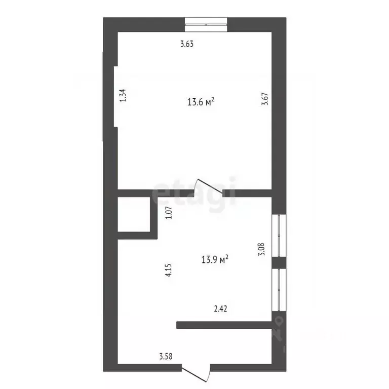 1-к кв. Забайкальский край, Чита ул. Анохина, 28 (27.5 м) - Фото 1