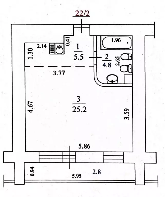 1-к кв. Самарская область, Тольятти ул. Лизы Чайкиной, 46 (35.3 м) - Фото 1