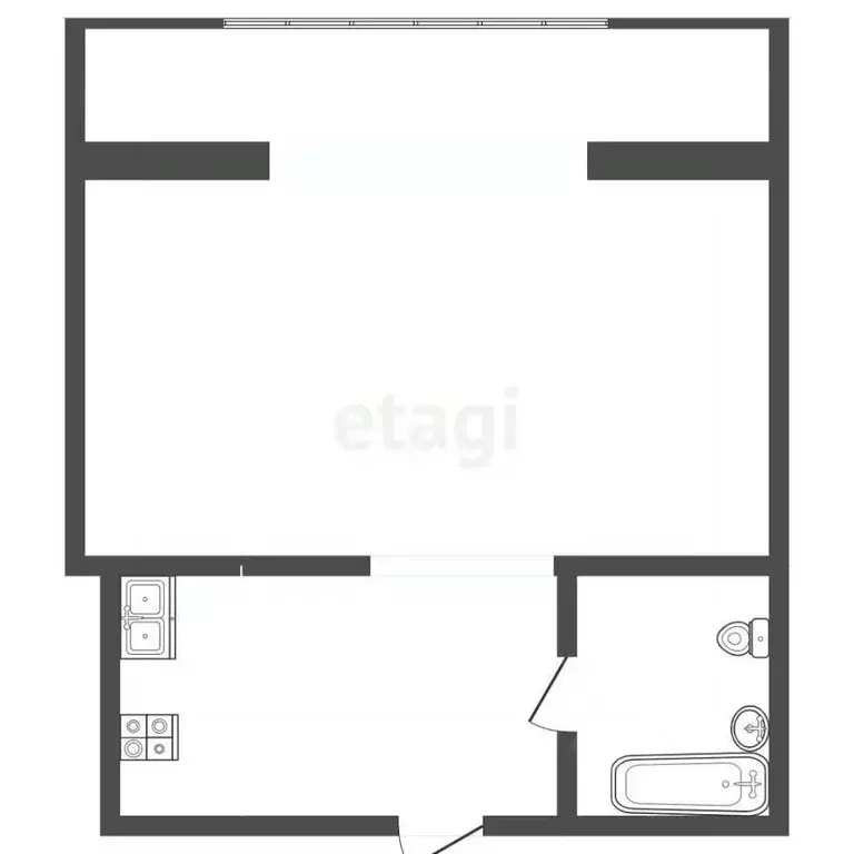 1-к кв. Ставропольский край, Пятигорск ул. Юлиуса Фучика (30.0 м) - Фото 1