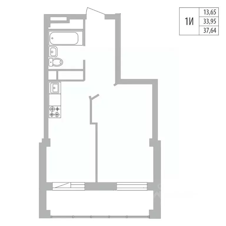 1-к кв. Татарстан, Набережные Челны ул. Раскольникова, 22 (37.64 м) - Фото 0