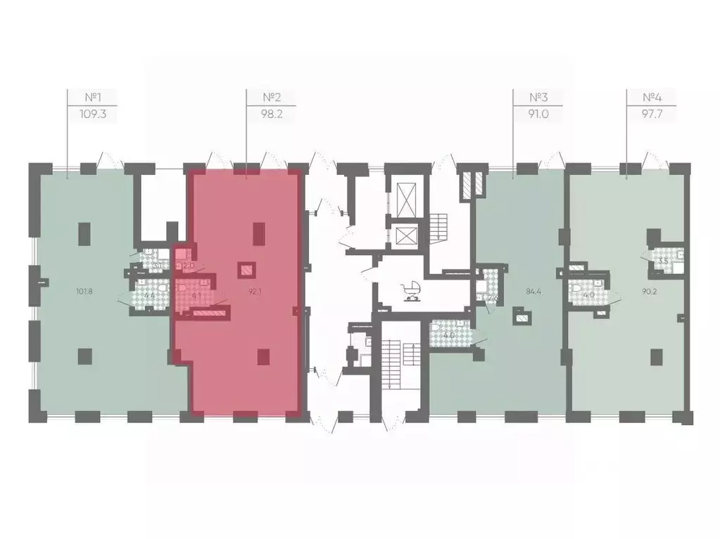 Помещение свободного назначения в Санкт-Петербург Партизанская ул., 5 ... - Фото 2