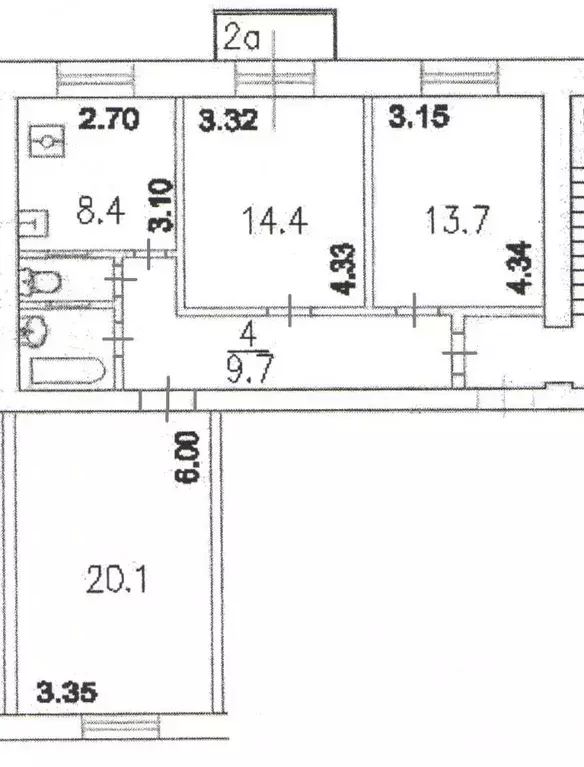 3-к кв. Москва ул. Дмитрия Ульянова, 4К1 (71.3 м) - Фото 1