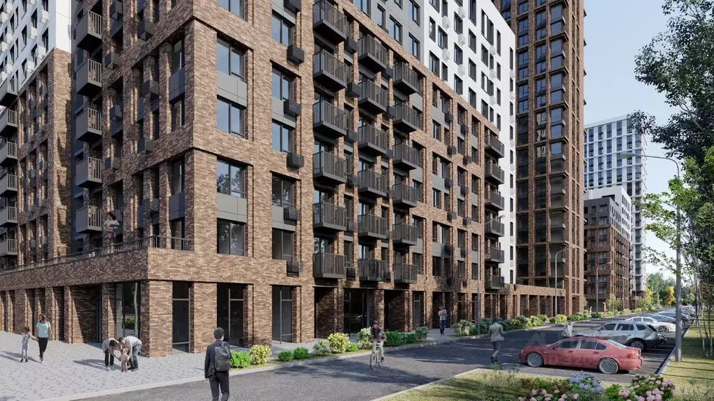 2-к кв. Татарстан, Казань ул. Рауиса Гареева (44.68 м) - Фото 1