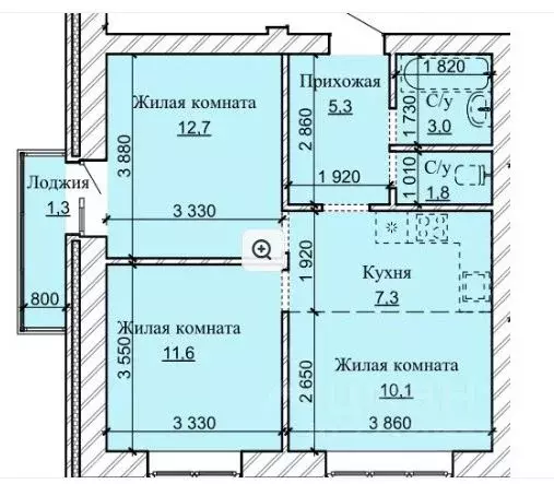 3-к кв. Алтайский край, Барнаул городской округ, Южный рп ул. Герцена, ... - Фото 0