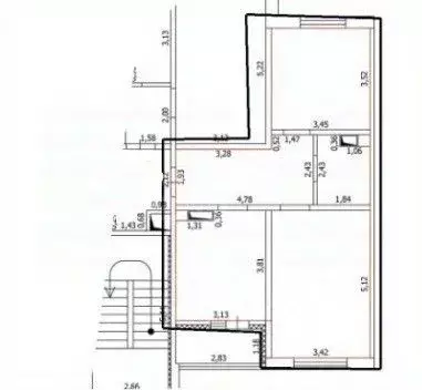 2-к кв. Оренбургская область, Оренбург Пролетарская ул., 288/1 (55.1 ... - Фото 2
