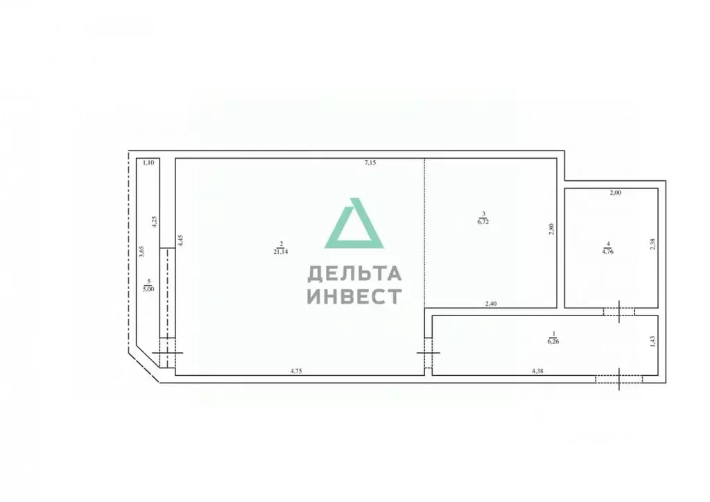 Студия Башкортостан, Уфа Бакалинская ул., 21 (38.9 м) - Фото 2