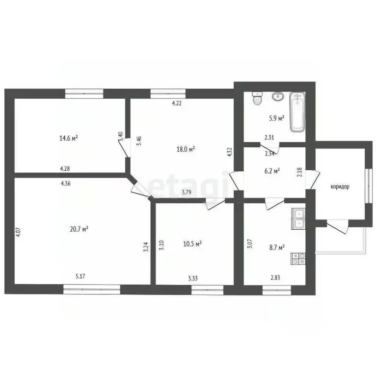 Дом в Орловская область, Орловский район, с. Паюсово ул. Дорожная, 2 ... - Фото 2