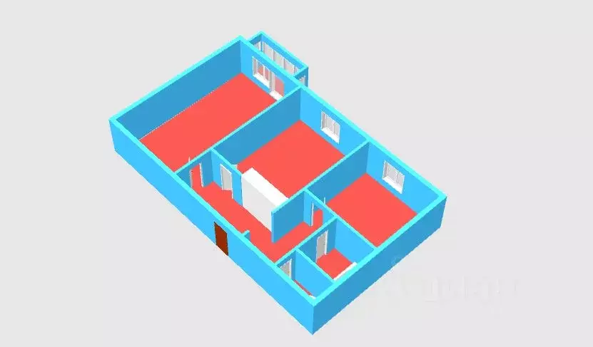 2-к кв. Камчатский край, Елизово ул. Чкалова, 26 (46.6 м) - Фото 2