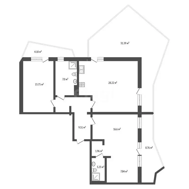 3-комнатная квартира: Массандра, Туристская улица, 6Д (137 м) - Фото 1