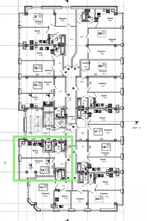 1-к кв. Ставропольский край, Пятигорск ул. Пестова (45.9 м) - Фото 1