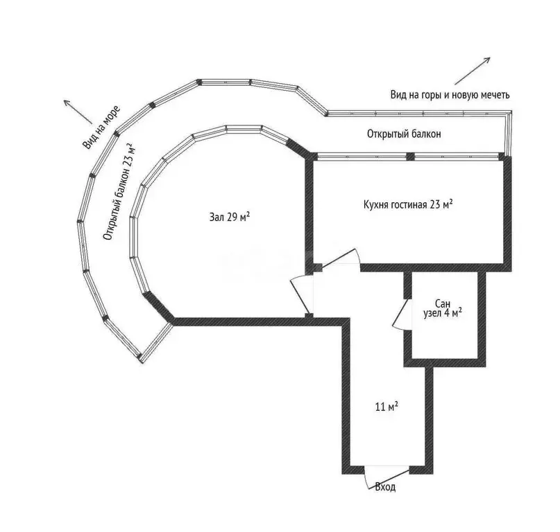 2-комнатная квартира: Махачкала, Гапцахская улица, 10 (90 м) - Фото 1