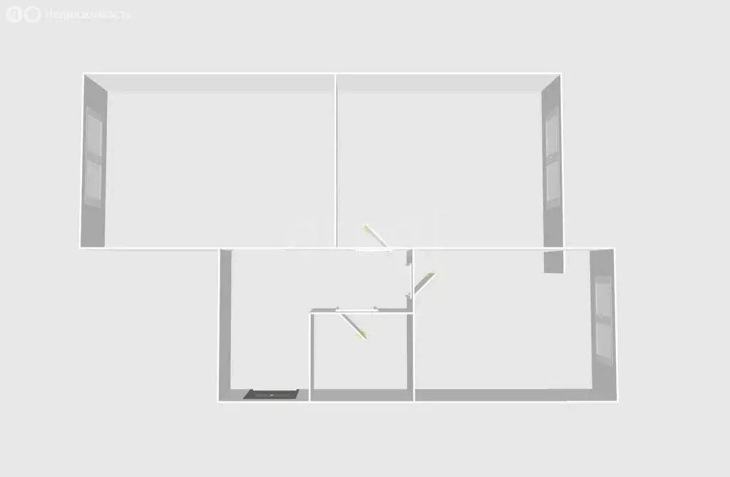 3-комнатная квартира: Южно-Сахалинск, Комсомольская улица, 373А (73.9 ... - Фото 2