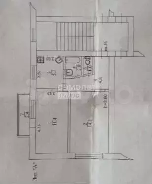 2-к. квартира, 38,5 м, 4/5 эт. - Фото 0