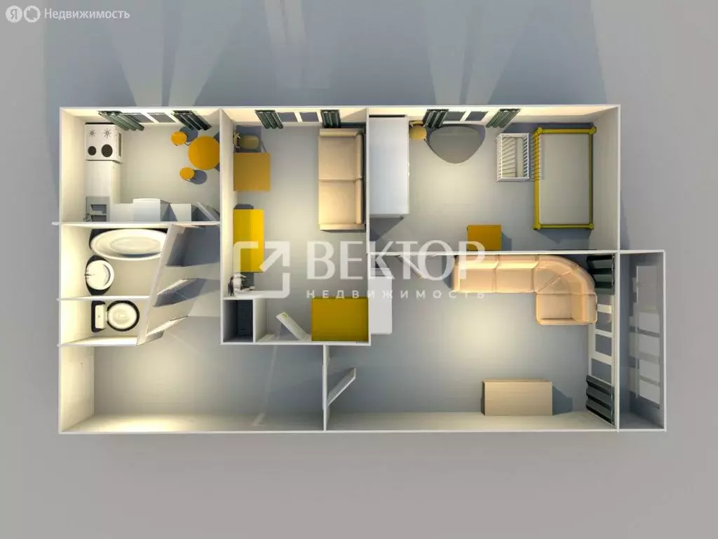 3-комнатная квартира: Кострома, улица Крупской, 27А (51 м) - Фото 1