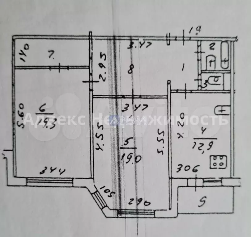 2-к. квартира, 74 м, 6/14 эт. - Фото 0