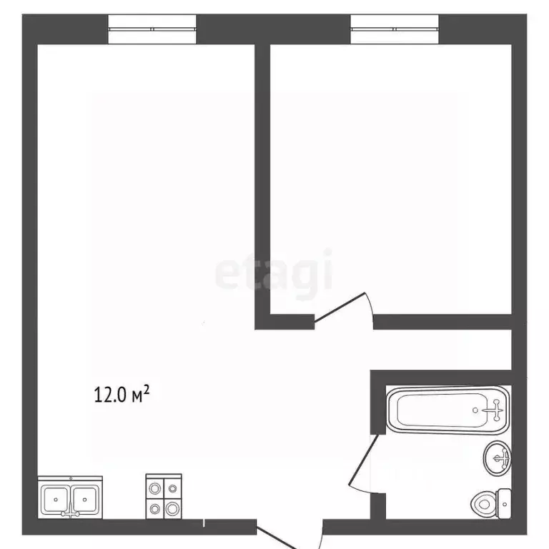1-к кв. Ставропольский край, Пятигорск ул. Нежнова (39.0 м) - Фото 2