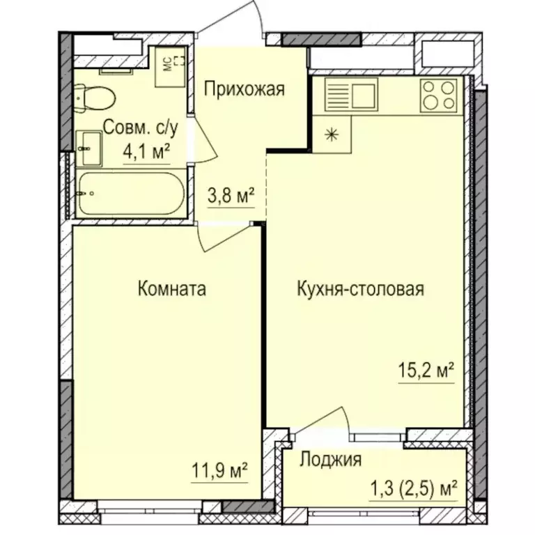 1-к кв. Удмуртия, Ижевск Буммаш жилрайон, Покровский жилой комплекс ... - Фото 1