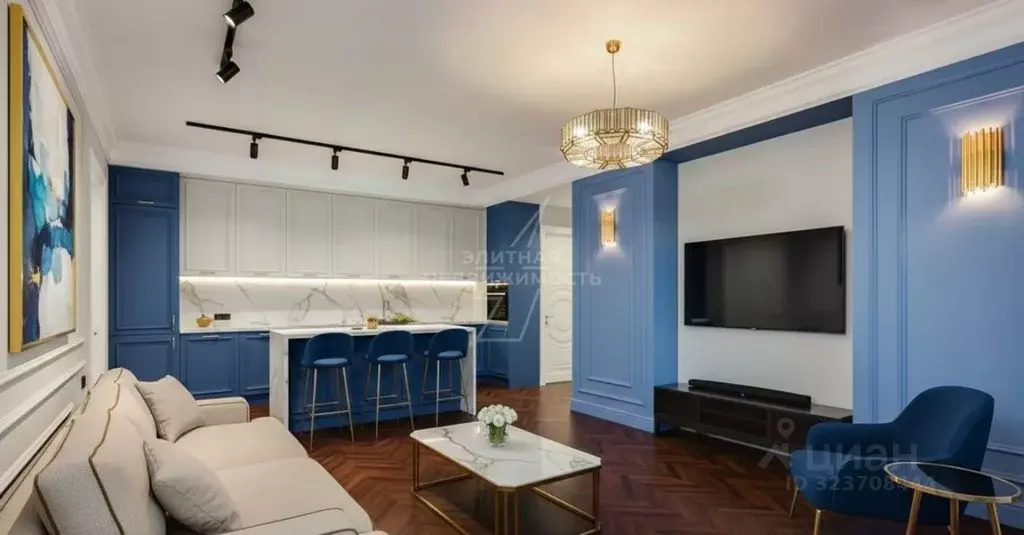 3-к кв. Санкт-Петербург ул. Парфеновская, 6к2 (110.0 м) - Фото 1