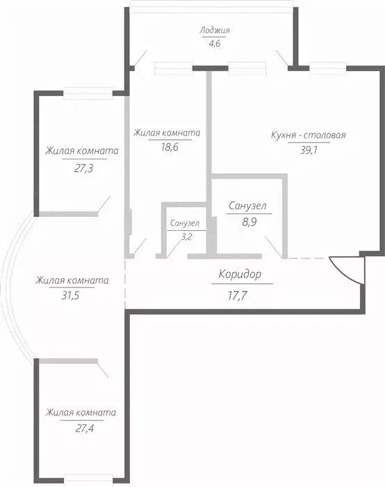 4-к кв. Самарская область, Тольятти ул. Фрунзе, 2В (178.3 м) - Фото 1