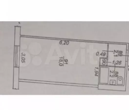 Квартира-студия, 22,6 м, 3/9 эт. - Фото 0