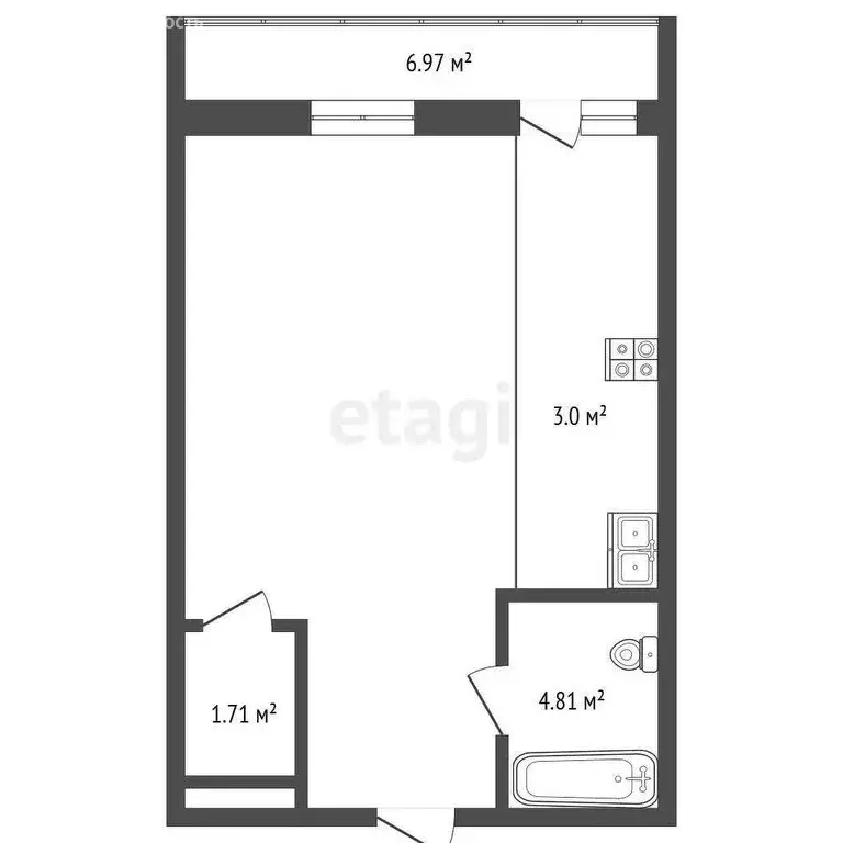 1-комнатная квартира: Якутск, проспект Михаила Николаева, 19Д (42.4 м) - Фото 1