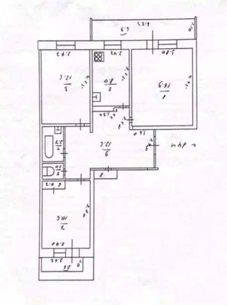 3-к кв. Татарстан, Казань ул. Дубравная, 49 (68.0 м) - Фото 1