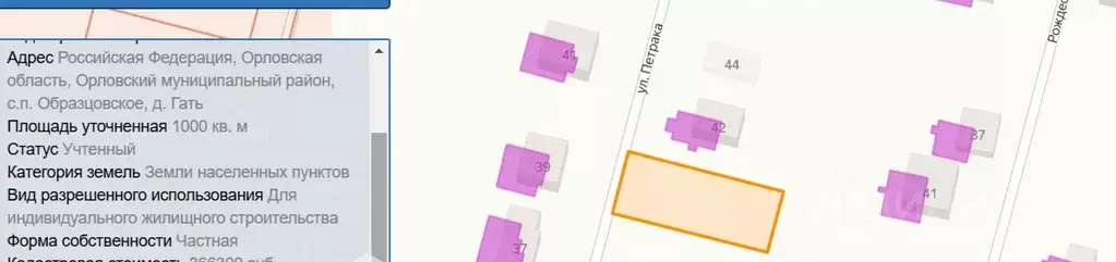 Участок в Орловская область, Орловский муниципальный округ, д. Гать ... - Фото 1
