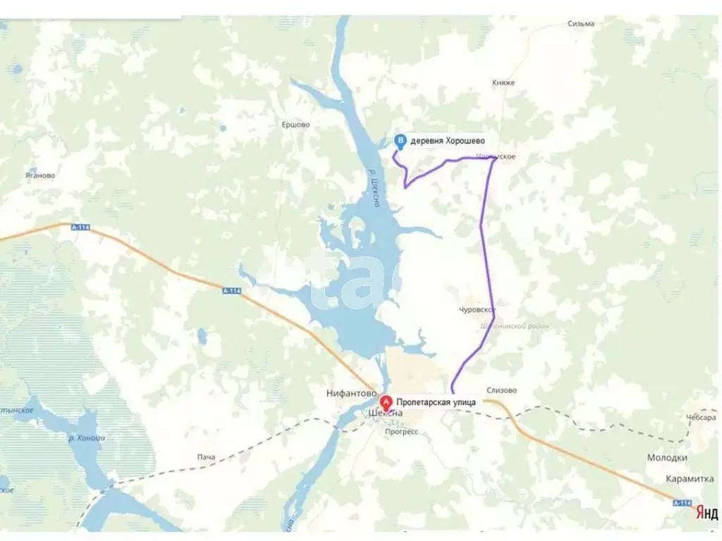 Участок в Вологодская область, Шекснинский муниципальный округ, ... - Фото 1